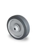 Točak Ø80 mm, polipropilen (siv), termoplastična guma (siva), valjkasti ležaj, nosivost 80 kg