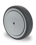 Točak Ø75 mm, polipropilen (siva), termoplastična guma (siva), kuglični ležaj, nosivost 75 kg