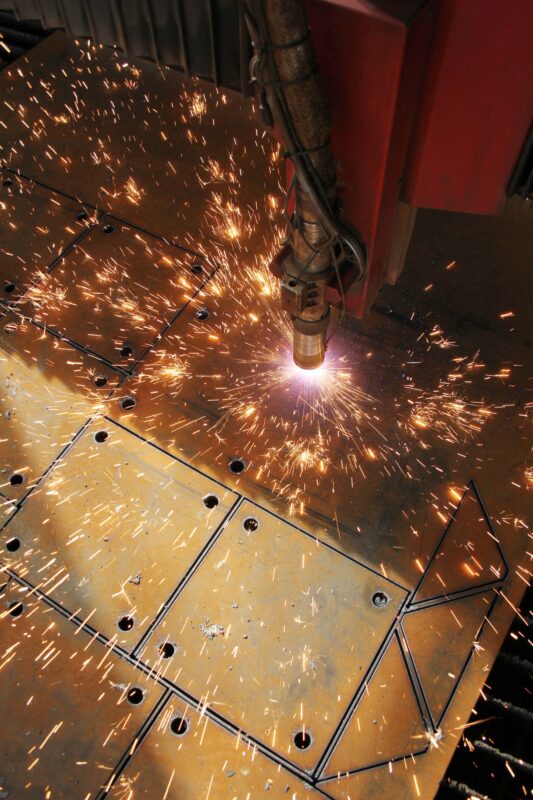 The CNC laser cut machine